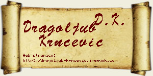 Dragoljub Krnčević vizit kartica